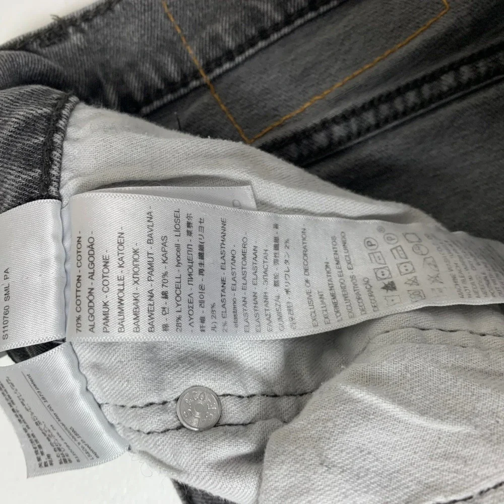 Levi's‎ 502 Taper Jeans Mens 31x30 (30x28)Grey Stretch Denim 502-0342